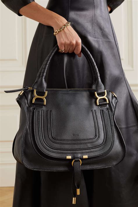 chloe marcie medium black bag